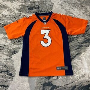 Denver Broncos Jersey Youth Large Orange Russell Wilson #3 Nike Football NFL